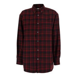 Dunst Women Checked Flannel Bd Shirt In Red Cotton For Men